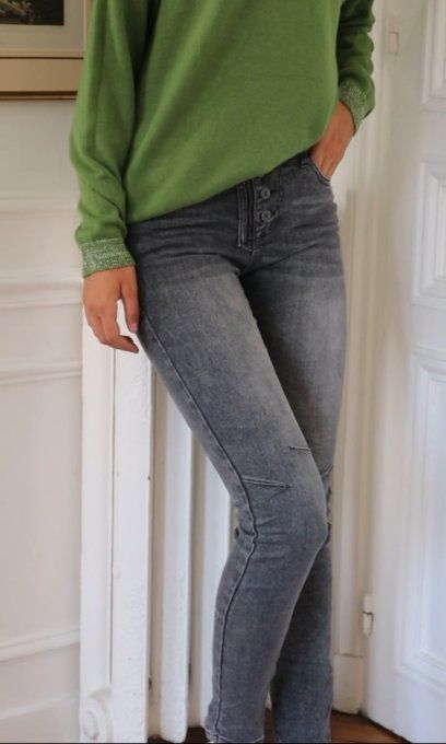 Jean Melly and co Gris coupe slim skinny - XS au XL