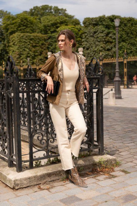 Laura JO - Parka Camel réversible Léo modèle court réf 20047