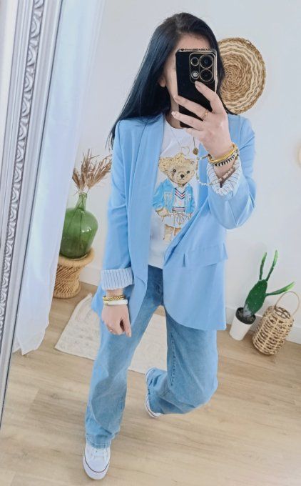 Tee shirt ourson noeud paillettes jusqu'au 38 taille unique