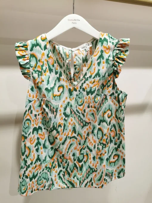 Blouse imprimé Emma et Ella -Taille S au XL