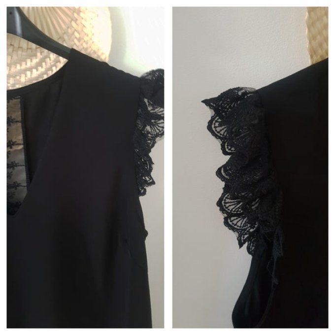 Blouse noir Emma et Ella - Taille S M ou L