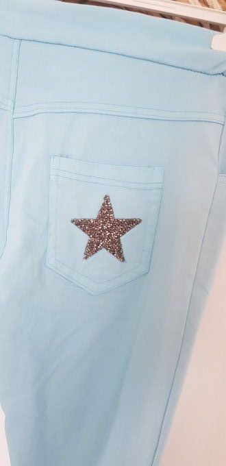 Pantalon magique avec étoile , divers coloris taille unique 36 au 42