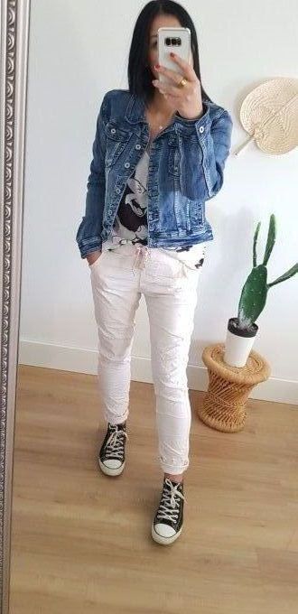 Veste en jean cintrée tendance de chez Melly and co femme xs au xxl